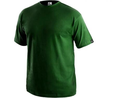 Tričko CXS DANIEL, krátký rukáv, lahvově zelená, vel. 5XL
