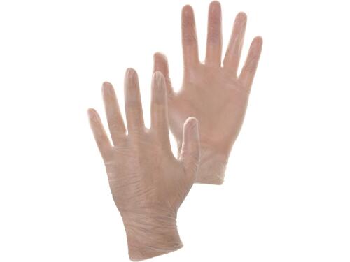 Rukavice CXS MOSE, jednorázové, vinylové, vel. 10