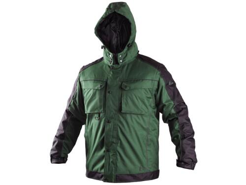 Bunda CXS IRVINE, zimní, pánská, zeleno-černá, vel. L