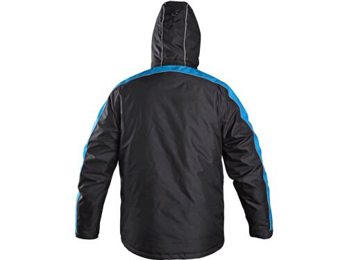 Bunda CXS BRIGHTON, zimní, černo-modrá, vel.4XL