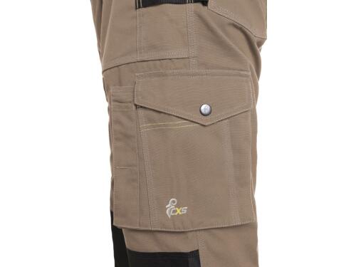 Zahradníky CXS STRETCH, pánské, béžovo-černé, vel. 58