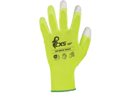 Rukavice CXS BRITA TOUCH, máčené v PU