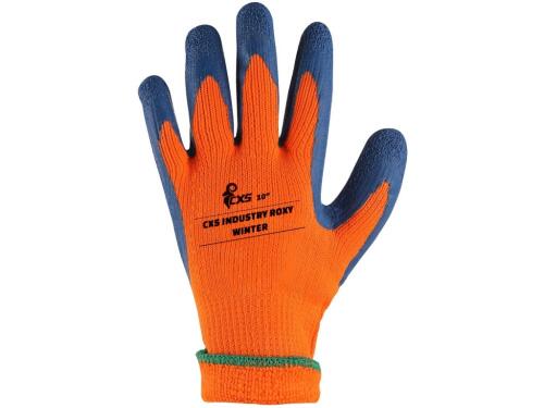 Rukavice CXS INDUSTRY ROXY WINTER, zimní, máčené v latexu, vel. 10