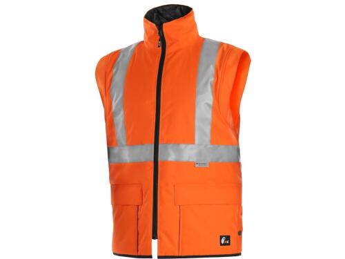 Bunda CXS LONDON, výstražná, pánská 5V1. oranžovo-modrá, vel. 2XL