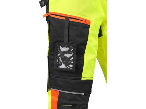 Kalhoty CXS BENSON výstražné, pánské, žluto-černé, vel. 50