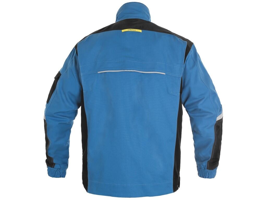 Jacket CXS STRETCH, 170-176cm, men´s, bright blue - black, size 52