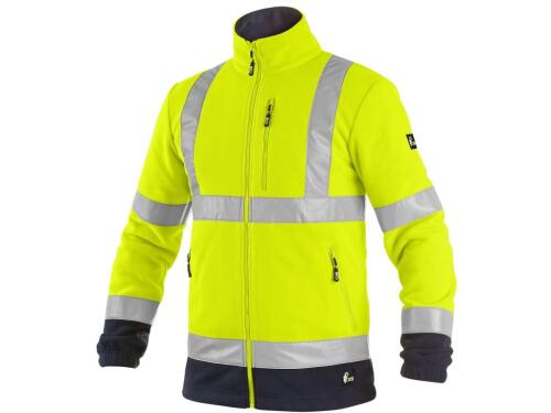 Bunda CXS PRESTON, výstražná, žluto-modrá, vel. XL
