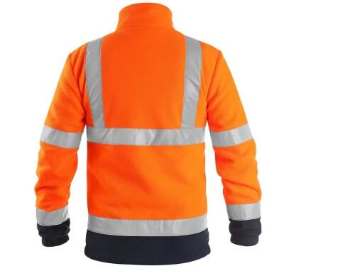 Bunda CXS PRESTON, výstražná, oranžovo-modrá, vel. 2XL