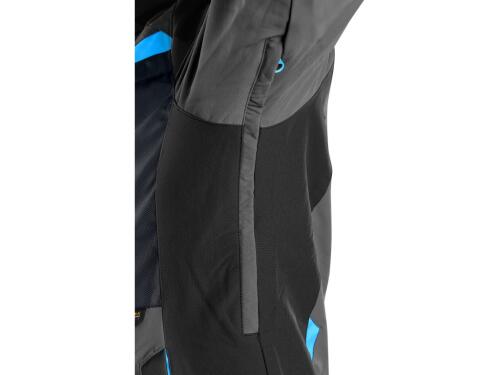 Blůza CXS NAOS, pánská, šedo-černá, HV modré doplňky, vel. 48