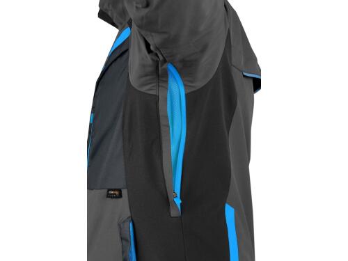 Blůza CXS NAOS, pánská, šedo-černá, HV modré doplňky, vel. 60