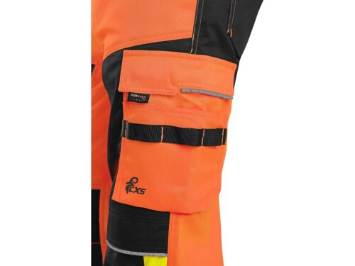 Kalhoty CXS BENSON výstražné, pánské, oranžovo-černé, vel. 58