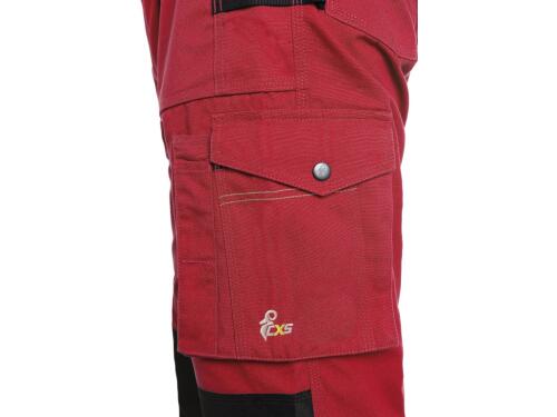 Kalhoty CXS STRETCH, pánské, červeno - černé, vel. 54
