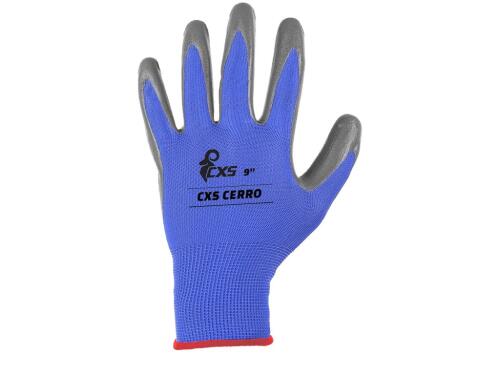Rukavice CXS CERRO, máčené v nitrilu, vel. 09
