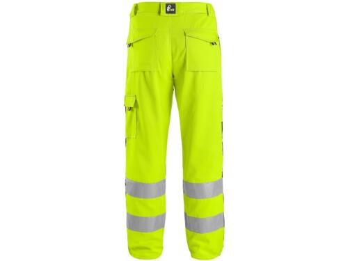 Kalhoty CXS NORWICH, výstražné, 170-176cm, žluto-modré, vel. 62