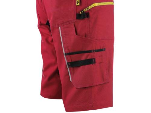 Kraťasy CXS STRETCH pánské, červeno-černé, vel. 52