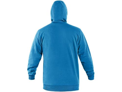 Mikina s kapucí CXS ARYN, azurově modrá, vel. 2XL