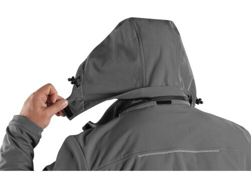 Bunda CXS STRETCH, pánská, softshell, šedá, vel. 2XL