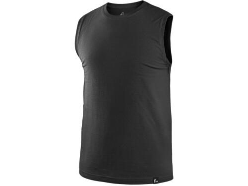 Tričko CXS RICHARD, bez rukávů (tílko), černé, vel. XL