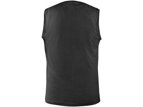 Tričko CXS RICHARD, bez rukávů (tílko), černé, vel. 3XL