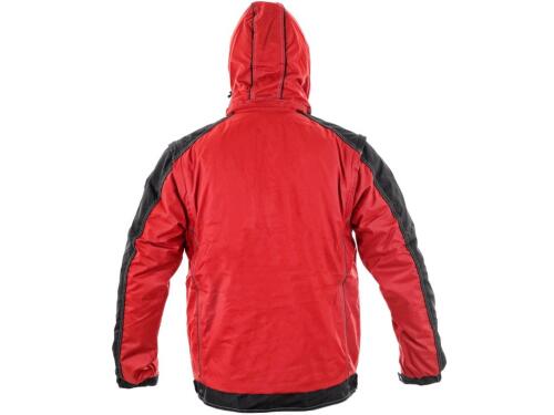 Bunda CXS IRVINE, zimní, pánská, červeno-černá, vel. 3XL